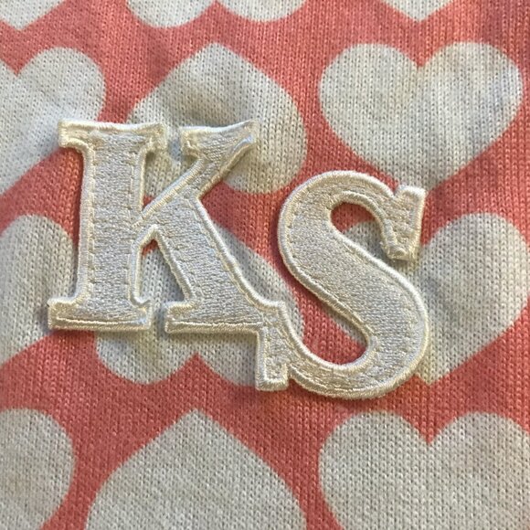 KATE SPADE PAJAMA Valentine Lounge SET PJS PINK WITH WHITE HEARTS.  SIZE WOMEN'S - Picture 13 of 13